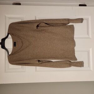 Ribbed Gap Baloon Sleeve Sweater
